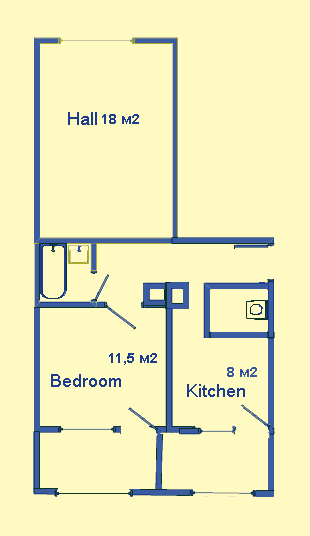 Scheme 2-room ap. 