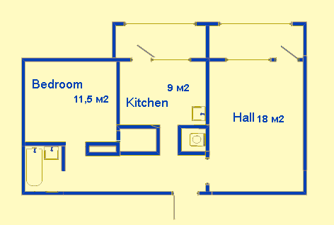 Scheme 2-room ap.