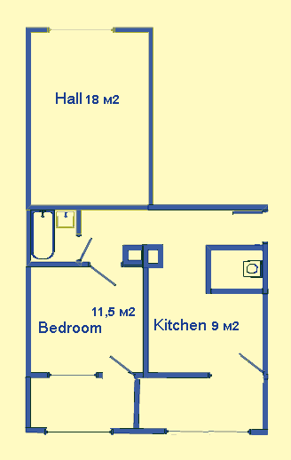 Scheme 2-room ap.