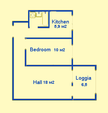 Scheme 2-room ap.