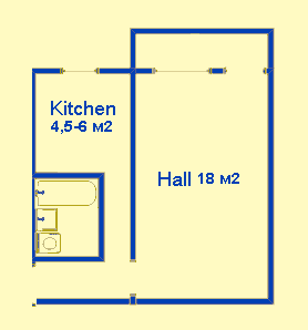 Scheme 1-room ap.